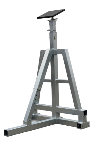 Adjustable tilt cradle for boat storage